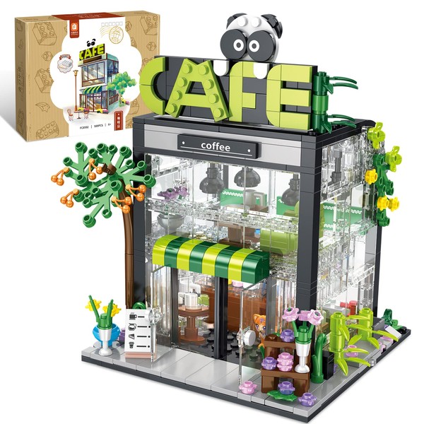QLT Coffee Shop Building Set, Friends House Create Elegance and Warmth Environment, Nice Gift with Beautiful Gift Box for Girls 6-12 and Building Blocks Lover (589 Pcs)