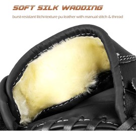 LeapBeast Right Hand Baseball Gloves - Softball Gloves with One Ball, Adult Baseball Training Competition Glove Thick Durable Softball Gloves (Black, 12.5 Inches)