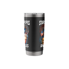 Beagle July 4th Of July Beagle Stainless Steel Insulated Tumbler