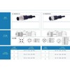 Eonvic Industrial M12 4 Pin Male Straight Aviation Connector Electrical