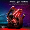 Motorcycle LED Underglow Kit, icicar 8 Pcs APP/RF Control Multicolor