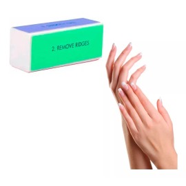 Veraly Herramientas Uñas De Limas Pedicura Arte Manicura Cubo 1pz