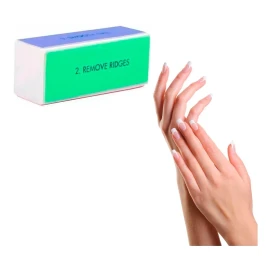 Veraly Herramientas Uñas De Limas Pedicura Arte Manicura Cubo 1pz