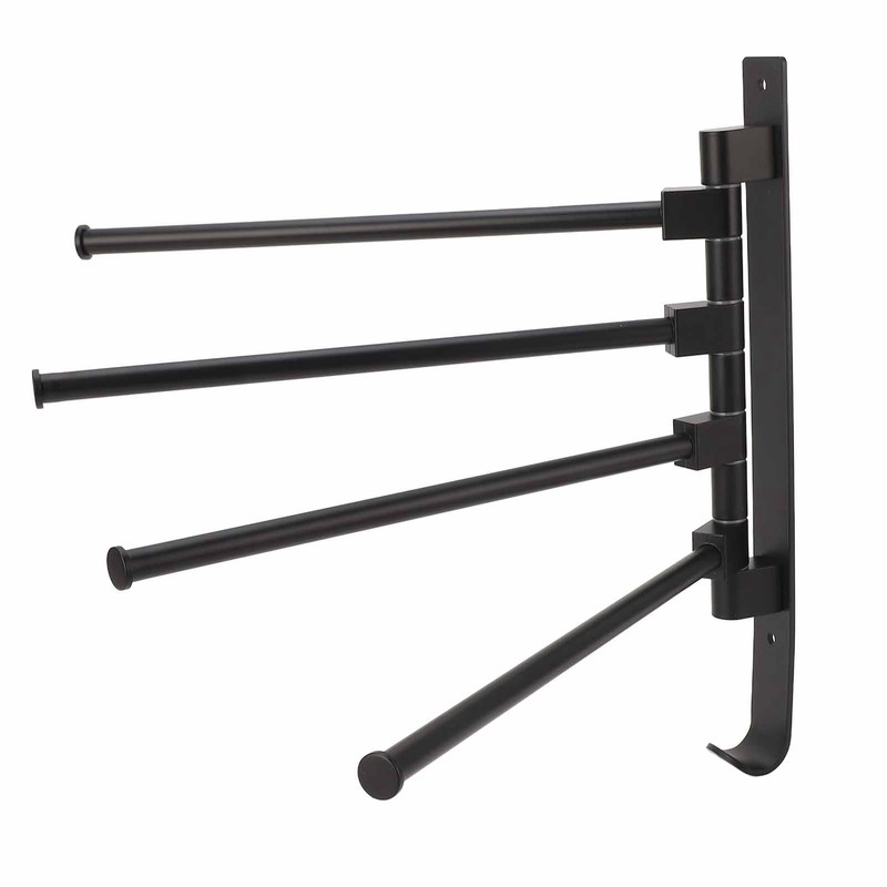 RV Clothes Drying Rack Aluminum Multifunctional Drilling Free Wind Proof