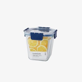 Lock&amp;Lock Top Class Glass Sealed Container Square 950ml / 락앤락 탑클라스 유리밀폐용기 정사각 950ml