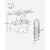 SONGMICS Clothes Drying Rack, Foldable 2-Level Laundry Drying Rack, Free-Standing