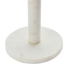 Bloomingville Modern Marble Paper Towel Holder with Brass Accent Band,
