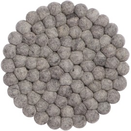 myfelt Carl Trivet Virgin Wool Grey Diameter 20 cm Heat Resistant up to 300°
