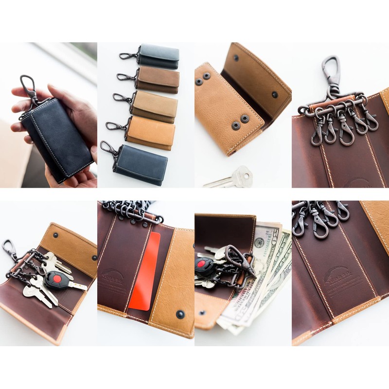 Corvo 8LO-1101 Curious Men's Key Case, Black