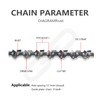 NIUBGONER 20" Chainsaw Guide Bar and Chain,Replacement Chainsaw Guide Bar