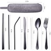 U Chef Juego de cubiertos utensilios para mesa portátil y