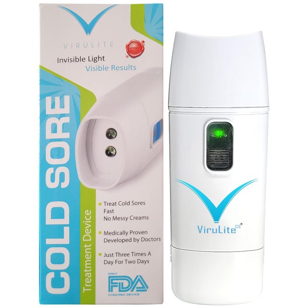 Virulite CS Original Manufacturer Direct Multi-Patented Device for The Treatment of Cold Sores Invisible Light - Visible Results - Amazon Transperancy Registered Product