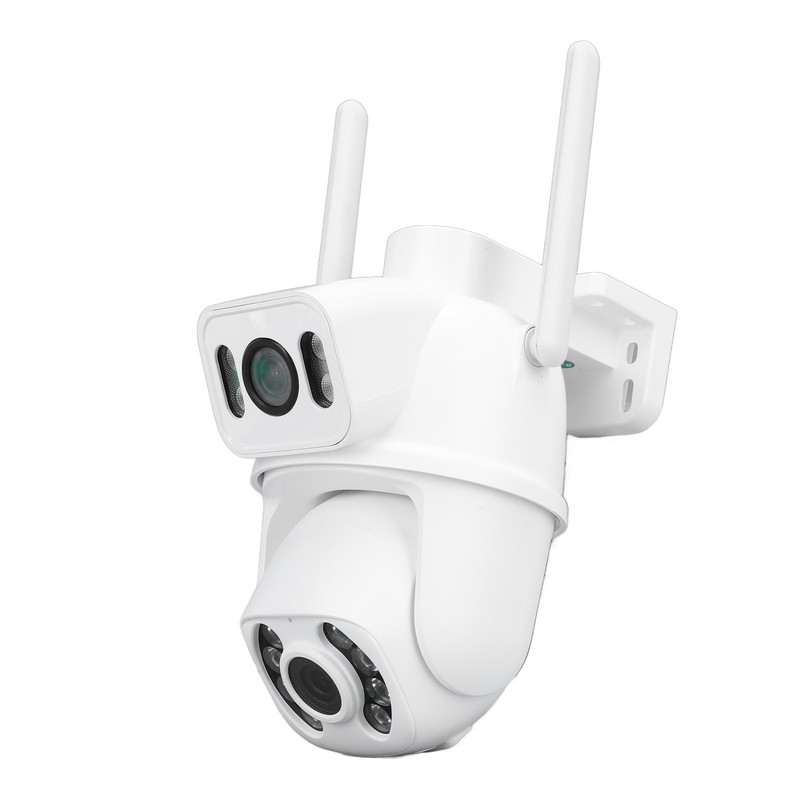Dual Lens Security Camera Two Night Vision 3MP IP66 2304x2592
