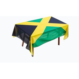 Jamaica Jamaican Flag Tablecloth,Rectangular Tablecloth Fade-Resistant Washable National Flag Tablecloth, Suitable for Kitchen Dining Family Gatherings and Outdoor Events,Home Decoration.