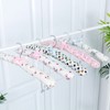Padded Hangers for Women Clothing,5PCS Clothes Hangers Printed Bow Padded