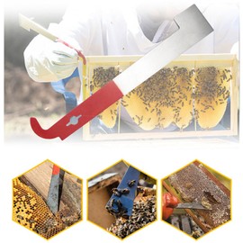 Stainless Beekeeping Scraper Tool J-hook Bee Hive Tool Lifter Beekeeping Equipment Hive Tool for Beekeepers
