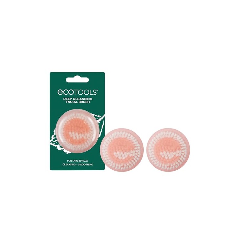 EcoTools Mini Facial Cleansing Brush, Infused with Citrus, Best with