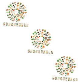 Beavorty 90sheets Patrick's Day Shamrock Temporary Face Stickers of Fun Boys and Girls for Parties for Decorating Face Arms and Crafts