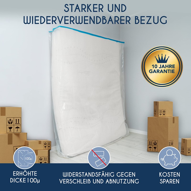 Plastic Mattress Cover 90 x 200 (Thickness 30 cm) -