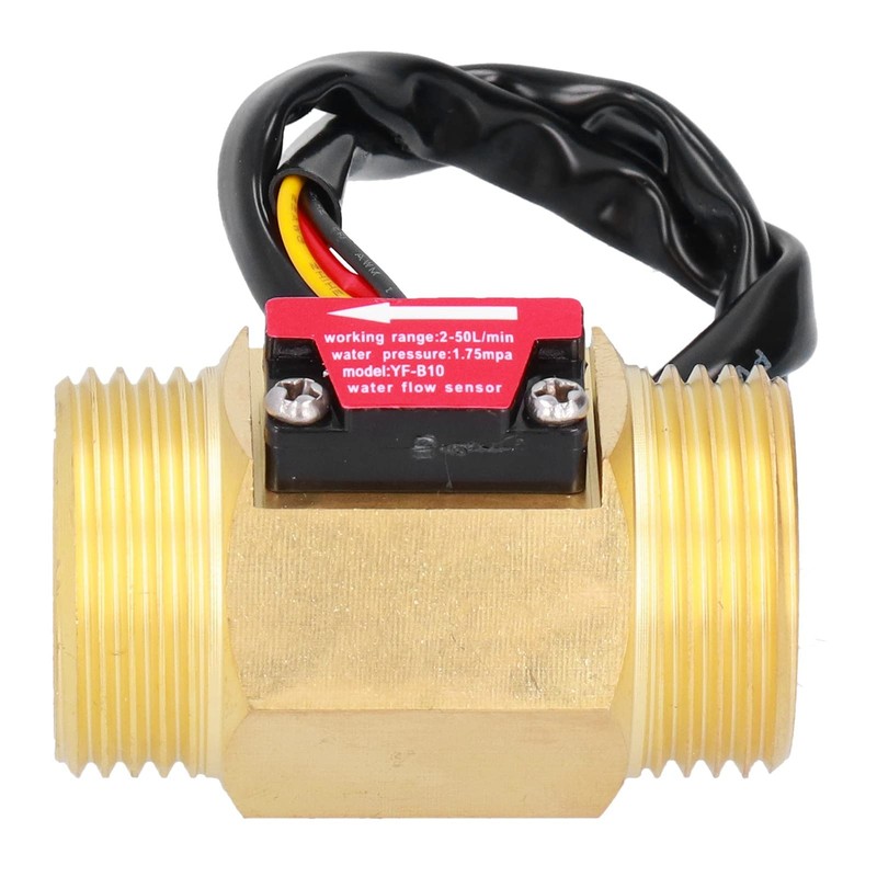 Water Sensor Meter Flowmeter 1.3in Brass Male Thread Swimming Pool