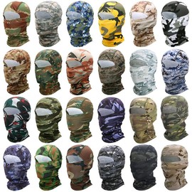Camo Balaclava Full Face Mask UV Protection Tactical Shiesty Mask for Men Women - Color: 14