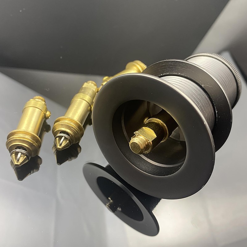 RLECS 58x16mm Brass Downcomer Pop up Core Pop up Drain