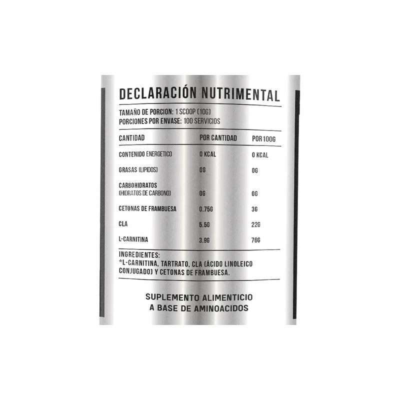 Black Supplements Cla Carnitina 1kg 100servs