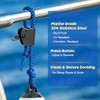 Stainless Steel Boat Fender Clips - Quick Release for Easy