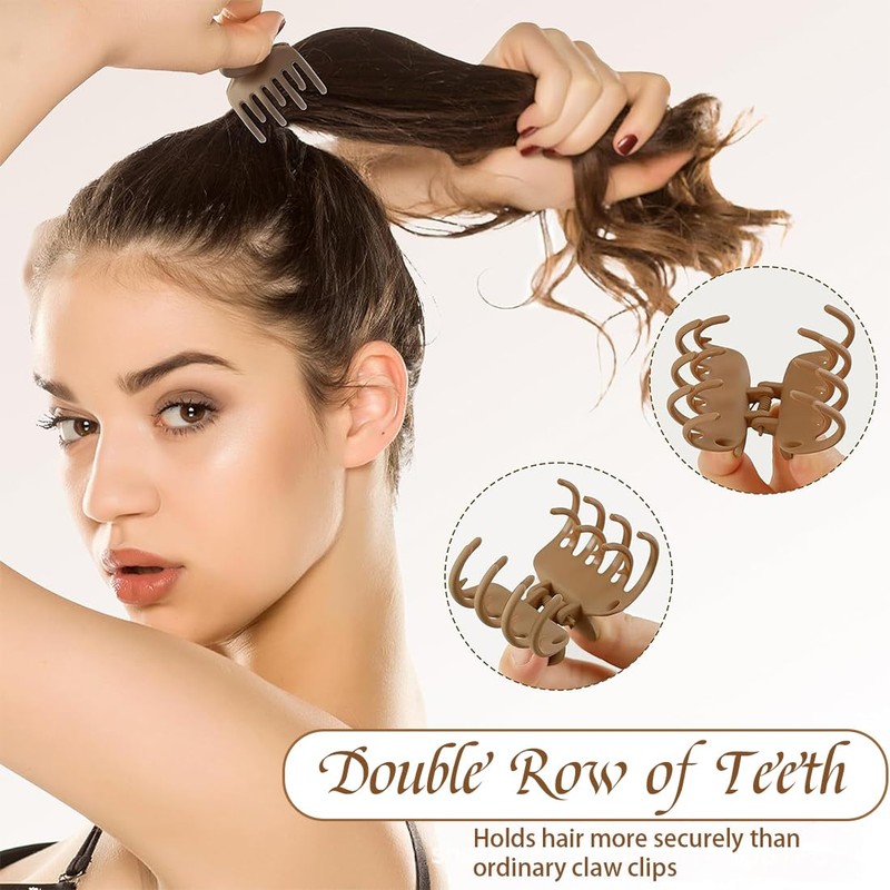 Pack of 9 Small Hair Clips for Women, Medium Hair
