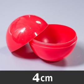 Wensmy 50Pcs Lottery Balls Easter Bingo Plastic Hollow Ball Raffle Balls Ping Pong Balls for Game Party Decoration Filled Raffle Balls (Red)