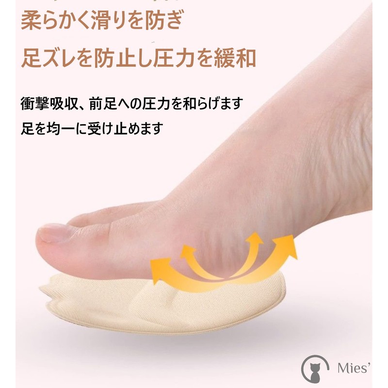Front Foot Insole Set (2 pairs, 4 pieces), Toe, Insole,