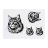 4 x 'Maine Coon Cat' Temporary Tattoos - Water Resistant,