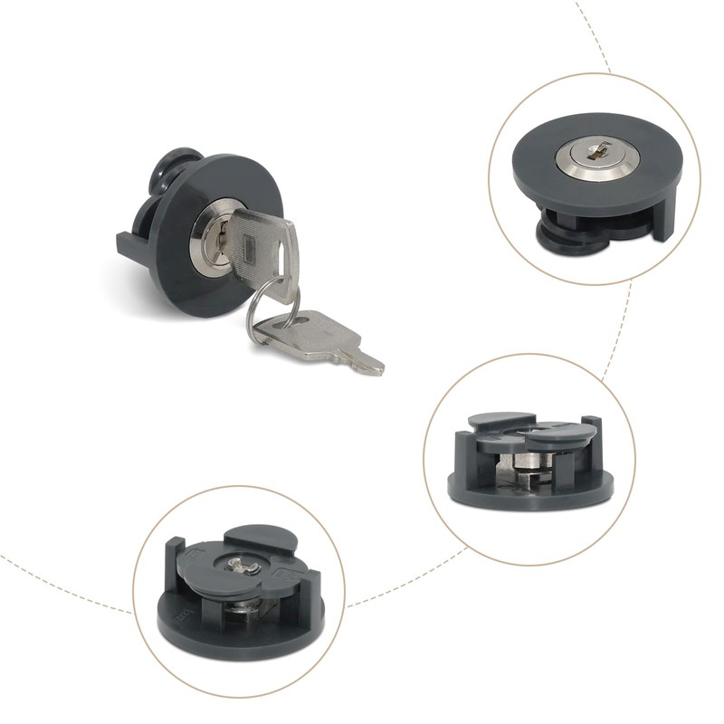thirei Pack of 2 Lockable Sockets, Socket Lock, Prevents Power