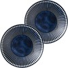 Minoru Pottery Mino Ware Albee 145 Plate, Navy, Set of