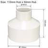 TOP-VIGOR 1Pcs PVC DWV Reducing Coupling, 110mm x 50mm Socket
