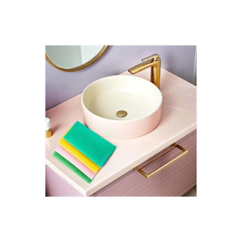 Toallas Exfoliantes de Nailon para Baño Pack de 4 Piezas