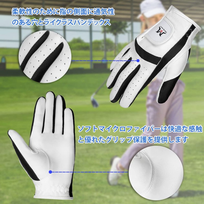 MAZEL Golf Gloves for Kids Junior Kids Ambidextrous Golf Gloves