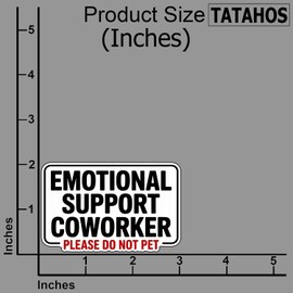 (3Pcs) Emotional Support Coworker Stickers Funny Sarcastic Quote Humor Motivational Inspirational Gifts Waterproof Vinyl Decals for Kindle Water Bottle Bumper Car Hard Hat Phone Laptop 3x2