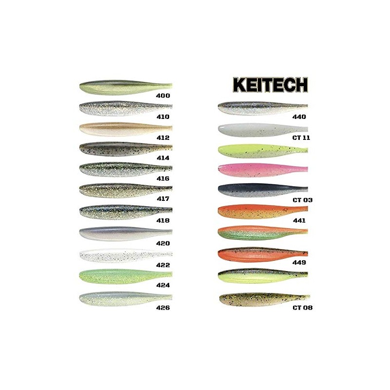 KEITECH Easy Shiner 76 mm, 100 mm, 114 mm, 127