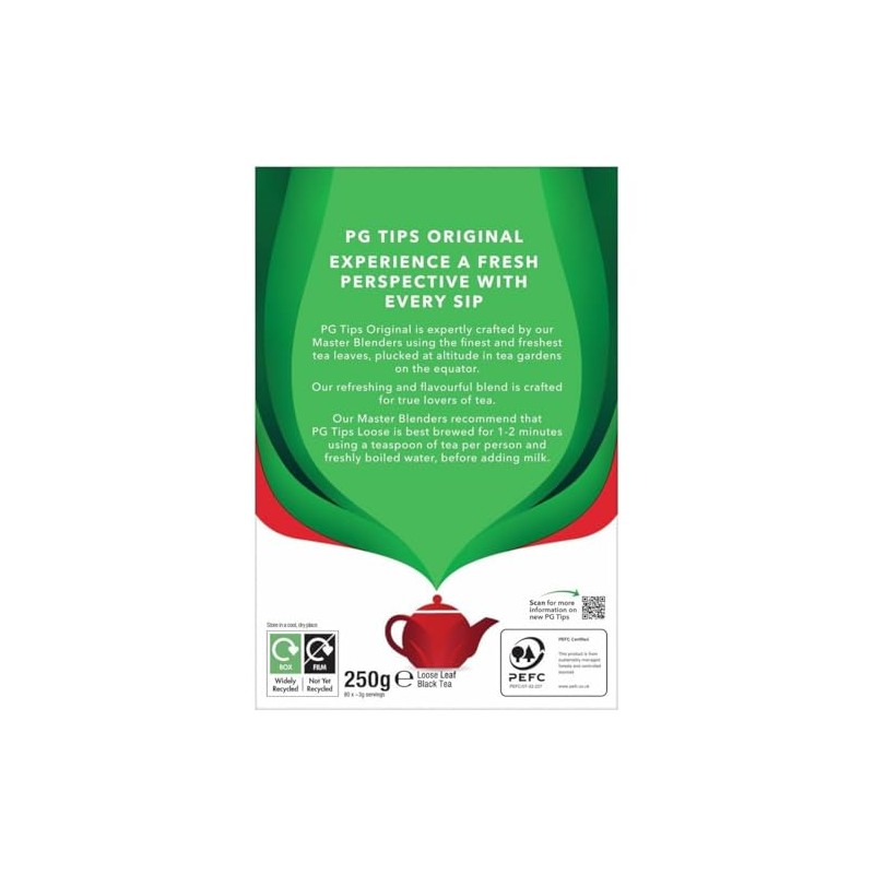 PG Tips Black Tea, Loose Tea, 8.8-Ounce Boxes (Pack of