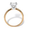 PalmBeach Yellow Gold-Plated Platinum-Plated or Silvertone Round Cubic Zirconia Solitaire