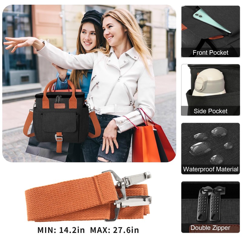 Joymee Insulated Lunch Bag for Women/Men, Waterproof Lunch Box for