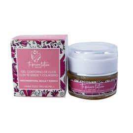 TQL | Contorno de ojos en gel con té verde y colágeno | Skin Care | Colageno | Relaja tonifica área ojos | ojeras y bolsas | Todo tipo de piel | 16 gr