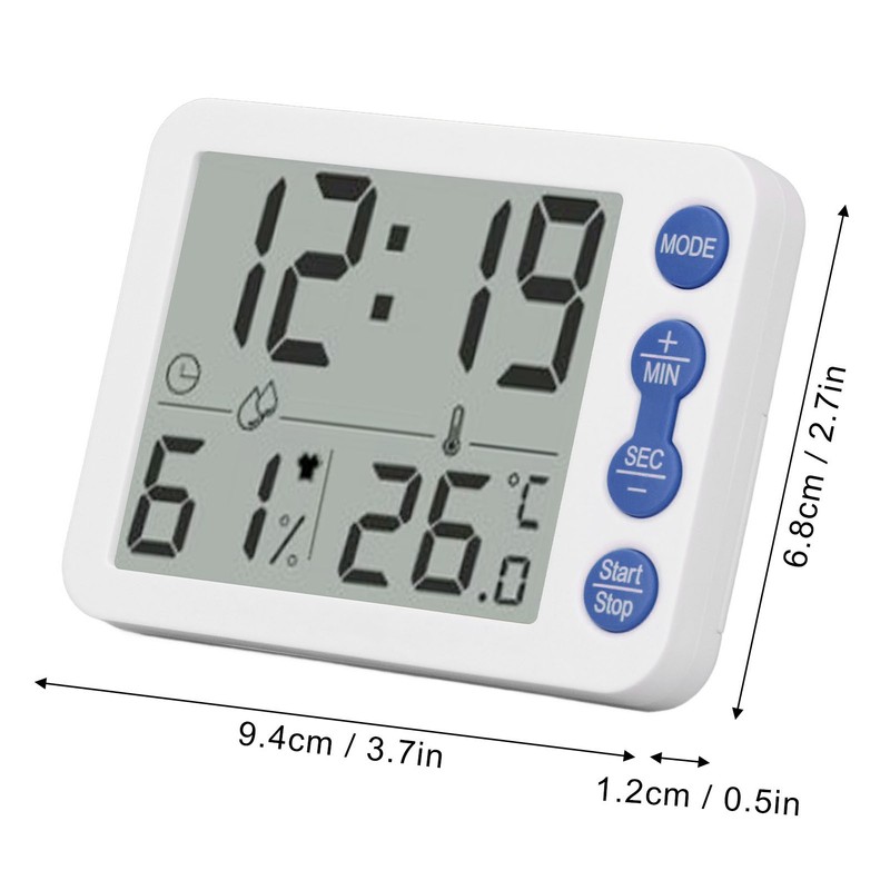 Indoor Digital Temperature Humidity Meter Multifunctional Electronic Thermometer Hygrometer with