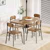 Vecelo 3/5 Piece Dining Table Set Chairs Wood Dinette Table