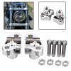 Unbranded 1.7" Chrome Handlebar Risers Bottom For Harley Softail Slim