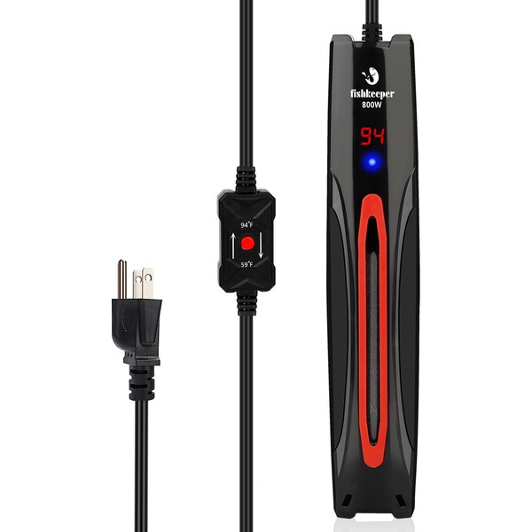 fishkeeper 800W Submersible Aquarium Heater for 80-220 Gal Fish Tanks