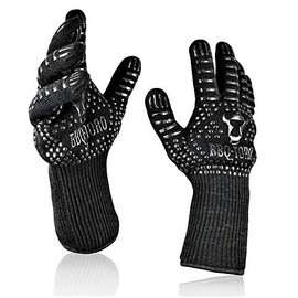BBQ-Toro Barbecue Gloves (Pack of 2) | Heat Resistant | Heat Resistant Oven Gloves up to 800 °C | BBQ Grill Glove Set with Non-Slip Property | Heat Protection Glove | Fireproof Gloves