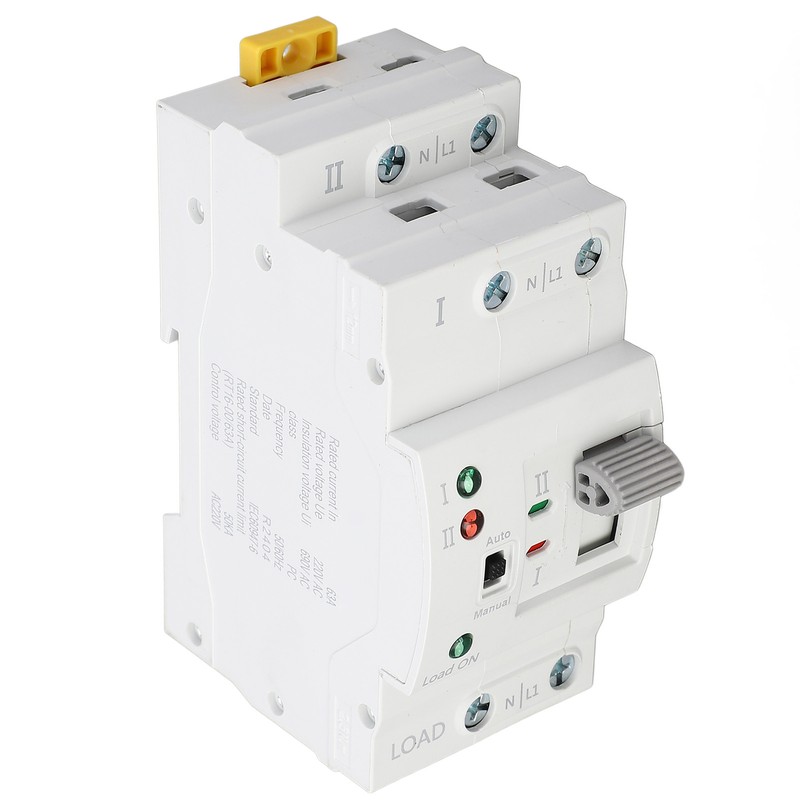 Dual Power Automatic Transfer Switch 2P 63A Millisecond Switching Power