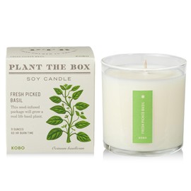 KOBO Fresh Picked Basil Plant The Box Candle (9 oz)